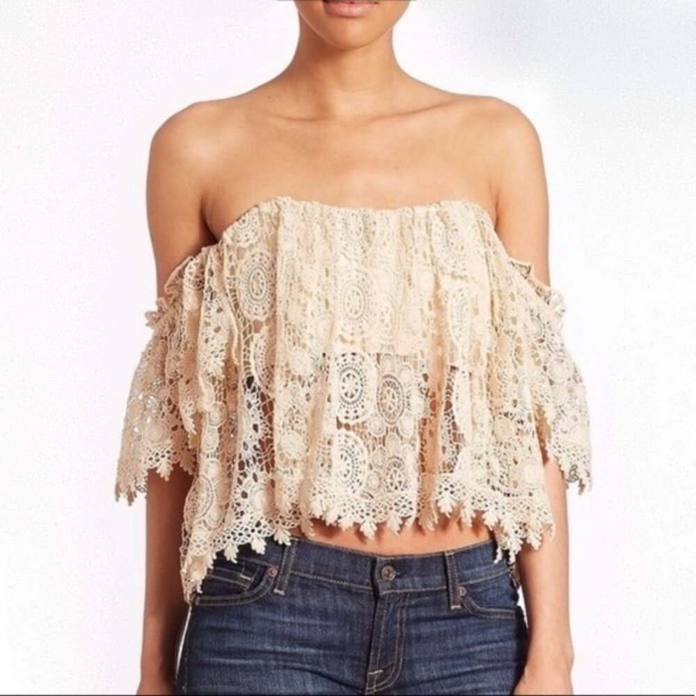 Tularosa Amelia Lace Crop Top